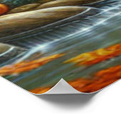 Enchanted Fantasy herfst bos pad | Poster (Hoek)