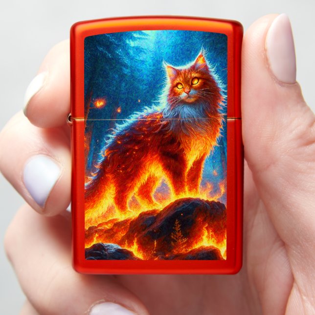 Enchanted Fire Feline (In Hand)
