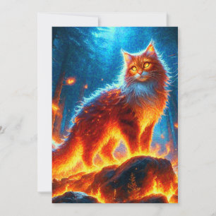 Enchanted Fire Feline Kaart