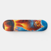 Enchanted Fire Feline Skateboard (Horizontaal)