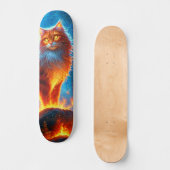 Enchanted Fire Feline Skateboard (Voorkant)