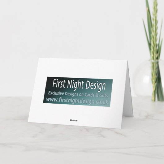 Enchanted Flamingo Collage Kaart (Achterkant)