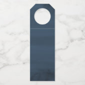 Enchanted Floral | Aangepaste bruiloft Flessenhanger (Achterkant)