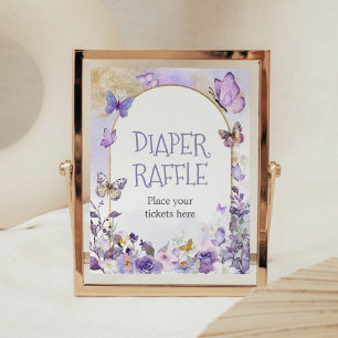 Enchanted Floral Butterfly Luier Raffle Poster