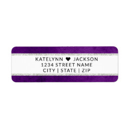 Enchanted Floral Wedding Stationery Retouradres Etiket