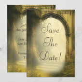 Enchanted Forest Arch Save The Date Kaart (Voorkant / Achterkant)