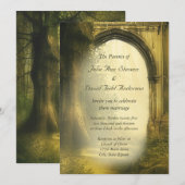 Enchanted Forest Arch Wedding Kaart (Voorkant / Achterkant)