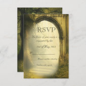 Enchanted Forest Arch Wedding RSVP (Voorkant / Achterkant)