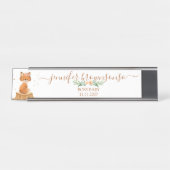 Enchanted Forest Baby Shower Bureau Naambordje (Voorkant)