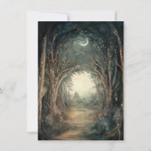 Enchanted Forest Baby shower Twinkle Lights Kaart (Achterkant)