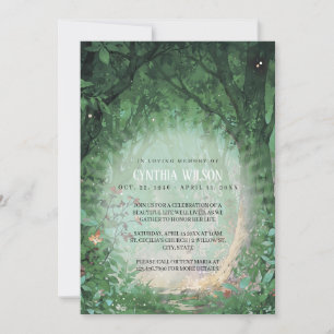 Enchanted Forest begrafenis viering van het leven Kaart