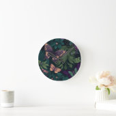 Enchanted Forest Butterflies Botanical Clock Ronde Klok (Huis)
