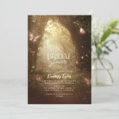 Enchanted Forest Butterflies Vrijgezellenfeest Kaart (Staand voorkant)