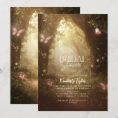 Enchanted Forest Butterflies Vrijgezellenfeest Kaart (Voorkant / Achterkant)