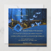 Enchanted Forest Butterflies Wedding Kaart (Voorkant)