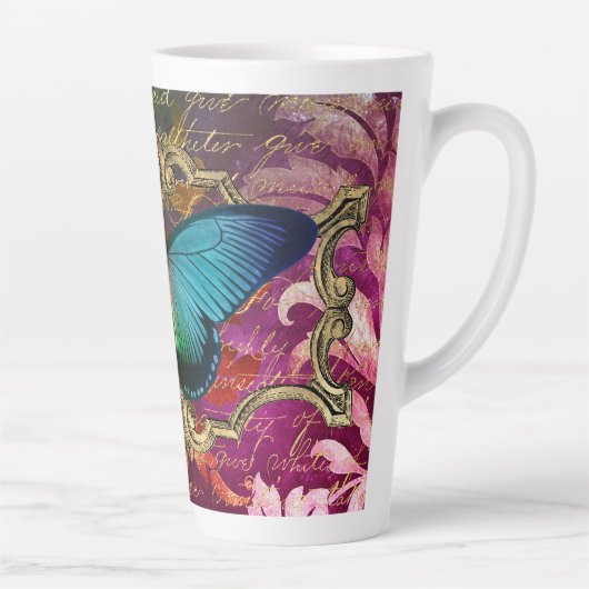 Enchanted Forest Butterfly Latte Mok (Rechts)