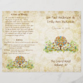 Enchanted Forest Circle of Love Wedding Programme (Devant)