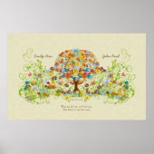 Enchanted Forest Circle of Love Wedding Tree Poster (Voorkant)