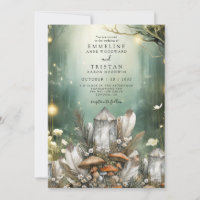 Enchanted Forest Crystals Champignons bruiloft