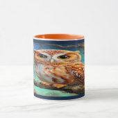 Enchanted Forest Cute Night Owl Coffee Mug (Centre)