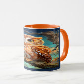 Enchanted Forest Cute Night Owl Coffee Mug (Devant droit)