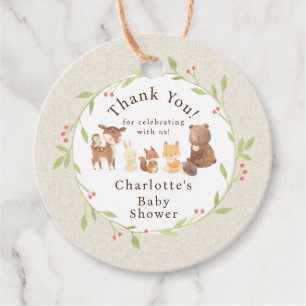 Enchanted Forest dank u Bedankjes Labels
