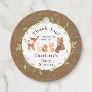 Enchanted Forest dank u Bedankjes Labels