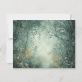 Enchanted Forest Dark Green Wedding RSVP (Dos)