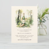 Enchanted Forest Elegant Engagement Party Kaart (Staand voorkant)