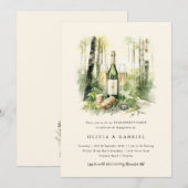 Enchanted Forest Elegant Engagement Party Kaart (Voorkant / Achterkant)