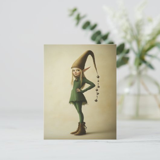 Enchanted Forest Elf Briefkaart (Staand voorkant)