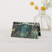 Enchanted Forest Emerald Green Dress Bat Mitzvah (Achterkant)