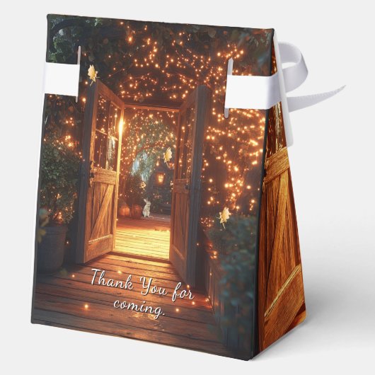 Enchanted Forest Fairies Sparkling Lights Bedankdoosjes (Achterkant)