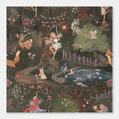 Enchanted Forest Fairies & Woodland Animals Behang (Voorkant)