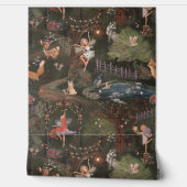 Enchanted Forest Fairies & Woodland Animals Behang (Afrollen)
