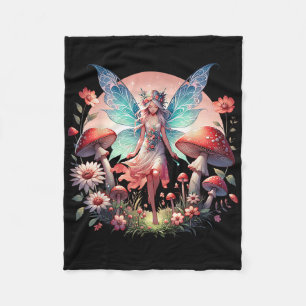 Enchanted Forest Fairy Fantasy Mystieke Vlinder Fleece Deken