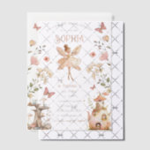 Enchanted Forest Fairy Girl Verjaardag Vellum Uitnodigingen (Offset (Uitnodiging))