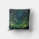 Enchanted Forest Glow Magical Night Kussen (Achterkant)