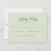 Enchanted Forest  Green Wedding RSVP (Devant)