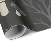 Enchanted Forest Halloween Pattern Cadeaupapier (Rol Hoek)