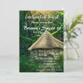 Enchanted Forest Home Invitation Kaart (Staand voorkant)
