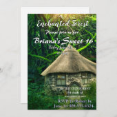 Enchanted Forest Home Invitation Kaart (Voorkant / Achterkant)