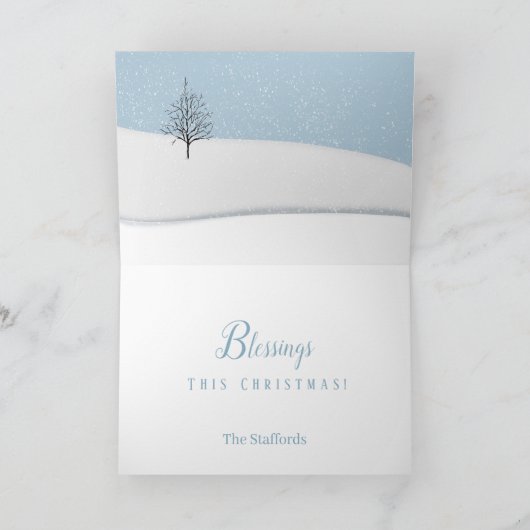 Enchanted Forest Kerstdag Kaart (Binnen)