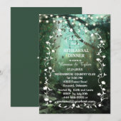 Enchanted Forest Lights Rustieke repetitie diner Kaart (Voorkant / Achterkant)