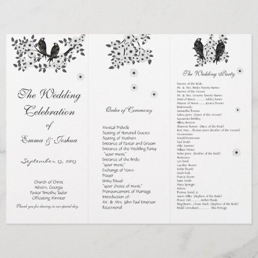Enchanted Forest Love Bird Wedding (Voorkant)