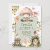 Enchanted Forest Magical Fairy Birthday Invitation (Devant)