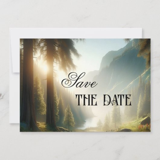 Enchanted Forest Mountain Enregistrer la carte Dat (Devant)