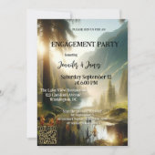 Enchanted Forest Mountains Foto Verloving Kaart (Voorkant)