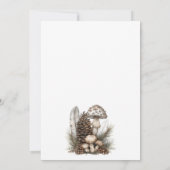 Enchanted Forest Mouse Baby shower Uitnodiging (Achterkant)