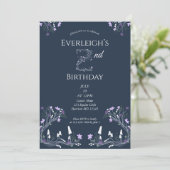 Enchanted Forest Mushroom Second Birthday Kaart (Staand voorkant)